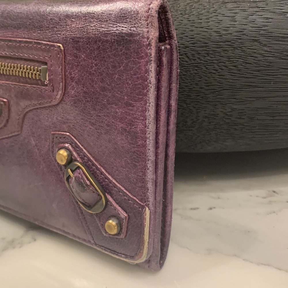 Balenciaga purple city wallet - Picture 4 of 15